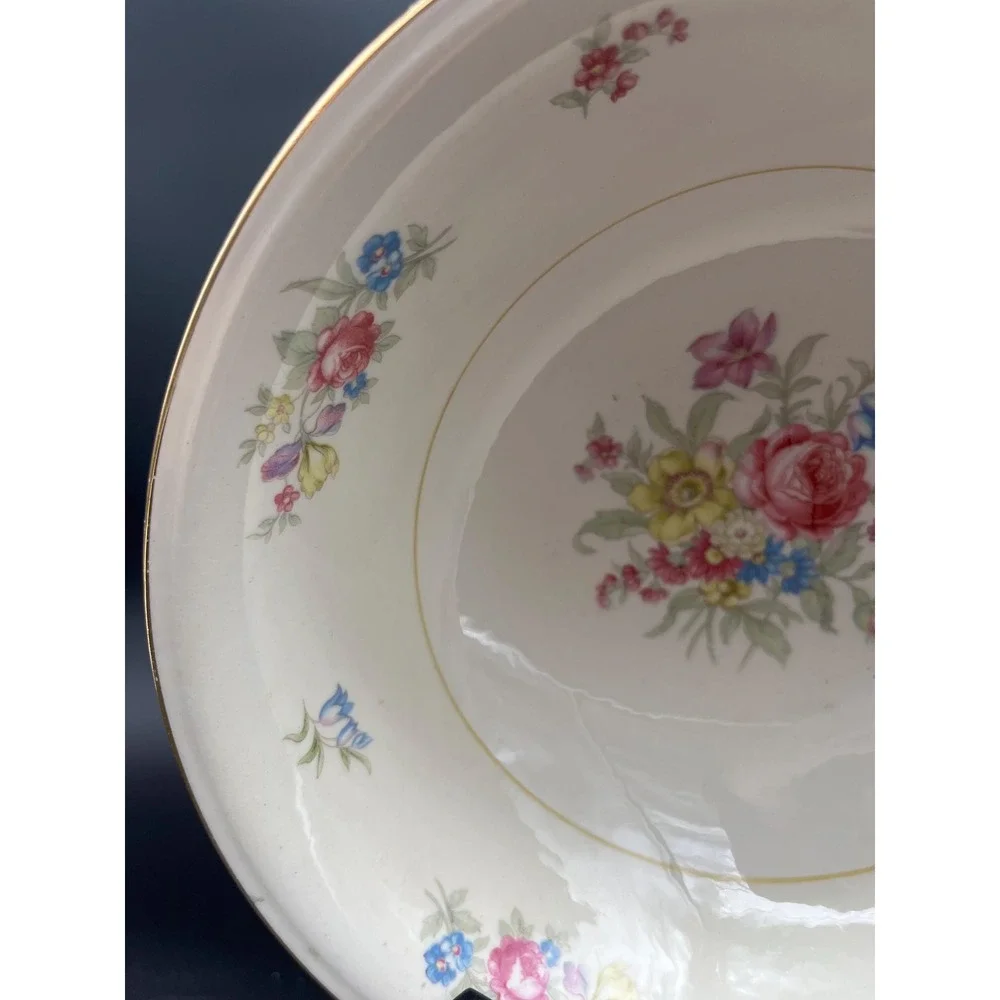 Serving Bowl Dresden Homer Laughlin Eggshell Nautilus
